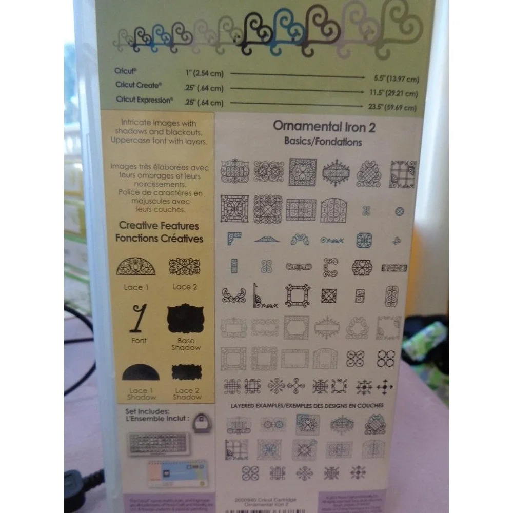 Cricut Die Cut Cartridge ORNAMENTAL IRON 2 Scrapbooking